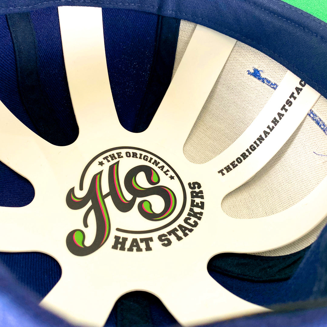 Original Hat Stacker in a hat
